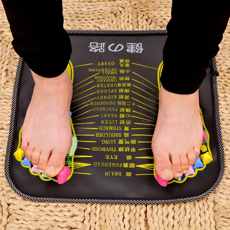 1Pc Acupuncture Cobblestone Foot Reflexology Massage Pad