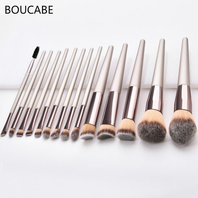 4-14pcs Makeup Brushes Set For Foundation Powder Blush