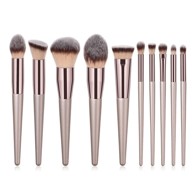 4-14pcs Makeup Brushes Set For Foundation Powder Blush