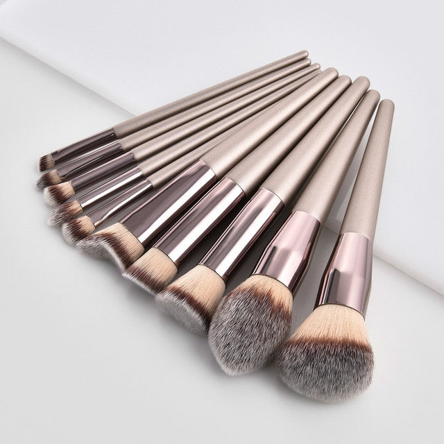 4-14pcs Makeup Brushes Set For Foundation Powder Blush