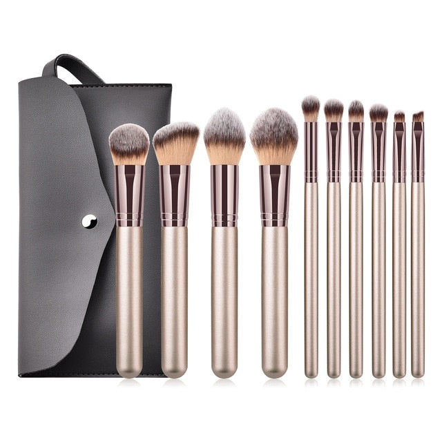 4-14pcs Makeup Brushes Set For Foundation Powder Blush