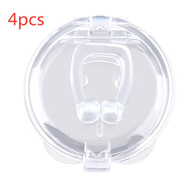 1/2/4pcs Silicone Body Health Care Anti Snore Nose Clip