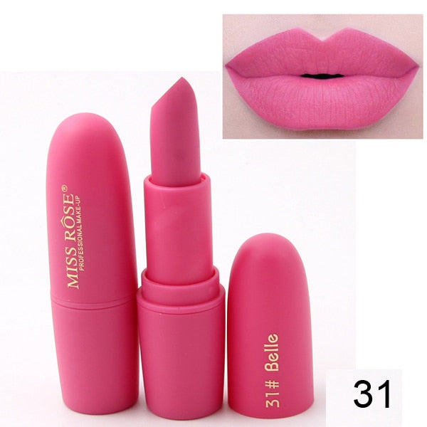 New MISS ROSE Lipstick Matte Waterproof Velvet Lip Stick