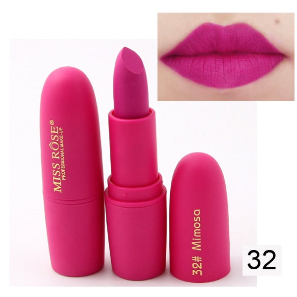 New MISS ROSE Lipstick Matte Waterproof Velvet Lip Stick