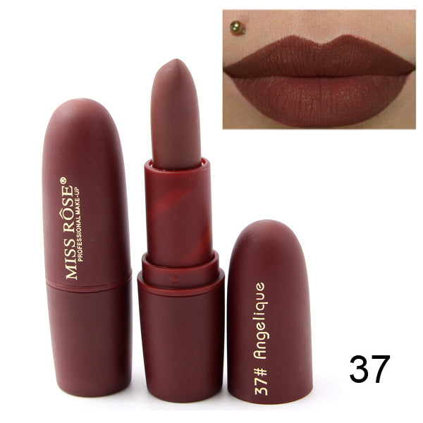 New MISS ROSE Lipstick Matte Waterproof Velvet Lip Stick