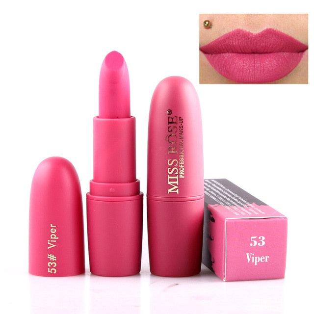 New MISS ROSE Lipstick Matte Waterproof Velvet Lip Stick