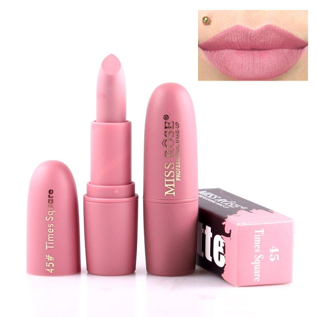 New MISS ROSE Lipstick Matte Waterproof Velvet Lip Stick