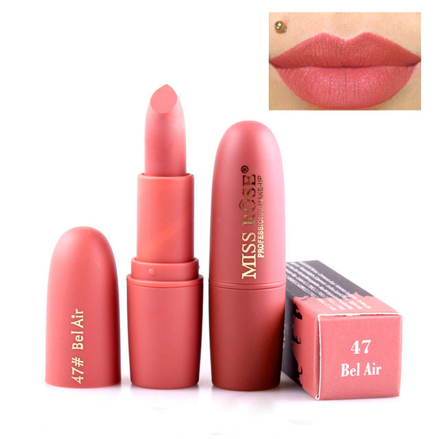 New MISS ROSE Lipstick Matte Waterproof Velvet Lip Stick