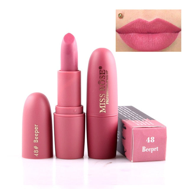 New MISS ROSE Lipstick Matte Waterproof Velvet Lip Stick