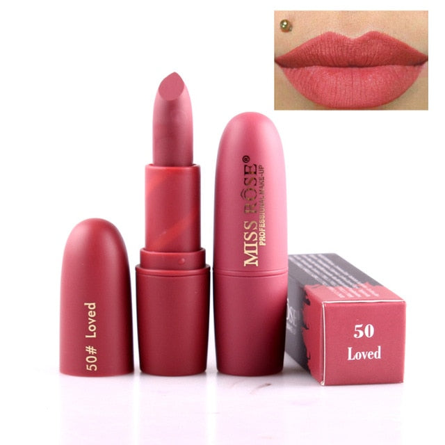 New MISS ROSE Lipstick Matte Waterproof Velvet Lip Stick