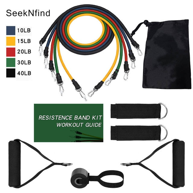 Resistance Bands Set Yoga Exercise Fitness Band