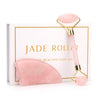 Rose Quartz Roller Slimming Face Massager Lifting Tool