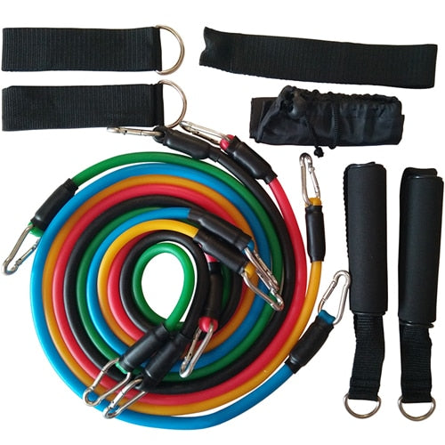 11pcs/set Pull Rope Fitness Exercises Resistance Bands