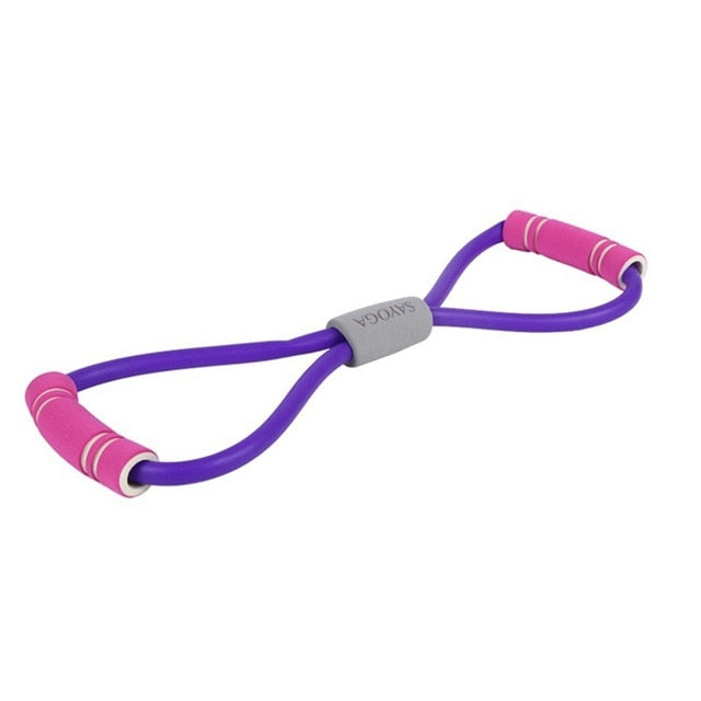 Yoga Gum Fitness Resistance 8 Word Chest Expander Rope