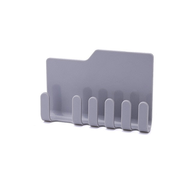 Cute Cartoon Bathroom Kitchen Smiling Face Toothbrush Towel Storage Rack