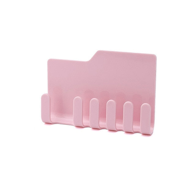 Cute Cartoon Bathroom Kitchen Smiling Face Toothbrush Towel Storage Rack